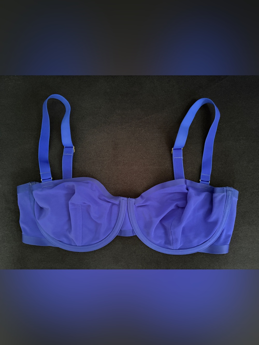 CUUP - THE BALCONETTE MESH BRA - Royal Blue 34E
